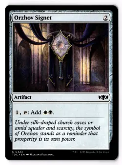 Orzhov Signet 323 Commander: Tarkir: Dragonstorm Normal NM - Image 1