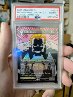 MTG FOIL BORDERLESS SPIDER-MAN Eddie Brock PSA GRADE 10 - Image 1