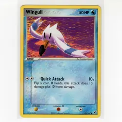 Pokemon TCG Wingull 81/107 EX Deoxys Regular Common Card EN-LP 2005 - Image 1