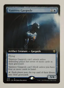 MTG Vantress Gargoyle (Extended Art) - Throne of Eldraine Regular - NM Magic - Image 1