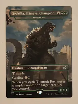 MTG Godzilla, Primeval Champion - Titanoth Rex - Ikoria: Lair of Behemoths NM - Image 1