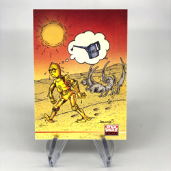 Star Wars Galaxy Card C-3PO 208 Sergio Aragones New Visions Topps 1994 [NM] - Image 1