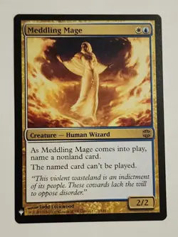 MTG Meddling Mage - The List Reprints Regular - NM Magic The Gathering - Image 1
