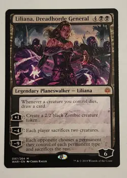 MTG Liliana, Dreadhorde General - War of the Spark Regular - NM Magic - Image 1