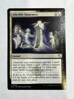 Afterlife Insurance Ravnica: Clue Edition Regular NM Magic the Gathering - Image 1