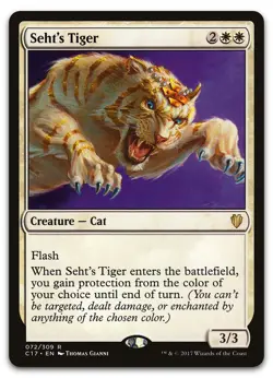 Seht's Tiger #72 (NM) Commander 2017 C17 Magic MTG - Image 1