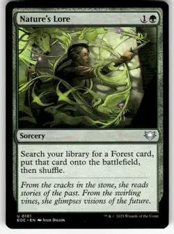NATURE'S LORE #101 MTG COMMANDER: EDGE OF ETERNITIES UNCOMMON - Image 1