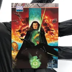 Star Wars Galaxy Card Leia 165 Comic Art of Topps 1994 [NM] - Image 2
