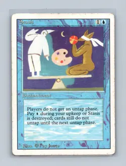 Stasis Rare Revised Edition Magic: The Gathering Heavily Played - Image 1