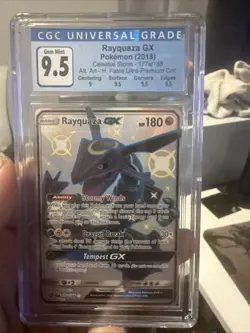 Pokemon TCG Rayquaza GX 177a/168 Alternate Secret Rare Holo Card - Image 1