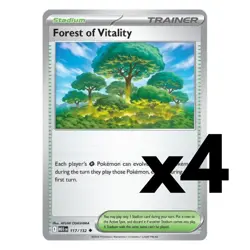 4x Forest of Vitality - 117/132 - ME01: Mega Evolution Pokemon Playset x4 - Image 1