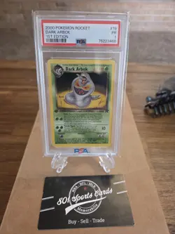 2000 Pokemon Rocket 1st Edition Dark Arbok #19 PSA 1 PR Vintage Pokemon - Image 1