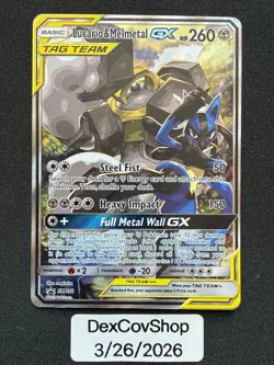 Pokemon TCG Lucario & Melmetal GX SM192 Holo Promo Card - Image 1