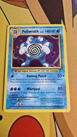 Poliwrath 25/108 - XY Evolutions - Reverse Holo Rare LP Pokemon Card, 2016 - Image 2