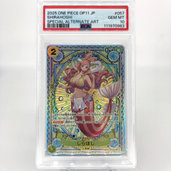 One Piece Card PSA 10 Shirahoshi EB01-057 SP SR Alt Art Japanese [10] - Image 1