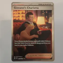 Pokemon TCG 151 Full Art Trainer Giovanni's Charisma 204/165 - Image 1