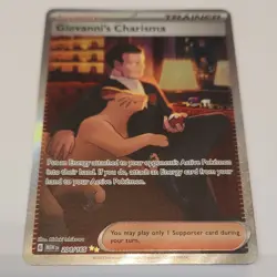 Pokemon TCG 151 Full Art Trainer Giovanni's Charisma 204/165 - Image 2