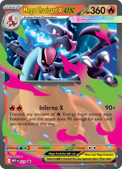 Mega Charizard X ex 029 - Mega Promos MEP - N/M Pokemon - Image 1