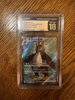 Pokemon Empoleon ex Super Rare Holo Inferno X 099/080 CGC Pristine 10 Japanese - Image 1