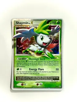 Pokemon Shaymin LV.X DP 39 Black Star Promo Diamond And Pearl Holo 2009 LP/NM - Image 1
