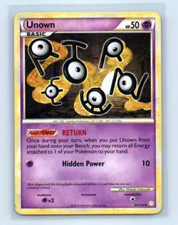 Pokemon tcg HeartGold SoulSilver Unown (54) Lightly played - Image 1