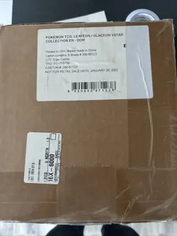 Pokemon TCG Glaceon & Leafeon VSTAR Special Collection Box CASE - Factory Sealed - Image 1