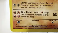 Pokemon TCG - Ninetales 13/130 Base Set 2 Holo Rare WOTC 1999 - NM/M - Image 2