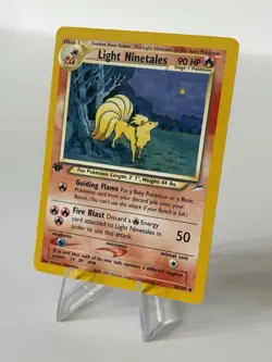 Light Ninetales 1st Edition Neo Destiny 90 HP Stage 1 Uncommon Pokemon 50/105 - Image 1