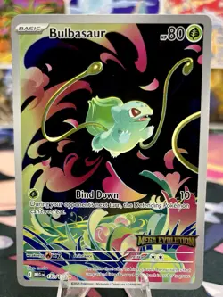 Bulbasaur - (Mega Evolution Stamped) 133/132 Illustration Rare NM Pokemon - Image 1
