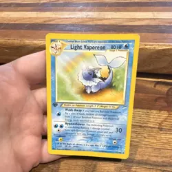 Pokemon Light Vaporeon Neo Destiny 52/105 Uncommon 80HP 1st Edition Regular - Image 1