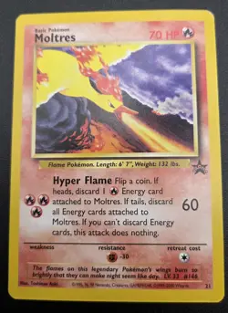 Pokemon Black Star Promo Moltres Zapdos Articuno VLP Vintage Legendary Birds Set - Image 4
