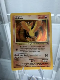 Pokemon TCG Fossil Moltres 12/62 Holo English nm - Image 1