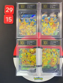 Pokemon TCG S-Chinese Pikachu V-UNION S-P 109-112 4pcs Grade10 2915 - Image 1
