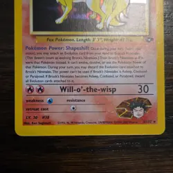 Pokemon Brock's Ninetales 3/132 Gym Challenge Holo Rare 2000 70 HP - Image 3