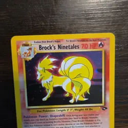 Pokemon Brock's Ninetales 3/132 Gym Challenge Holo Rare 2000 70 HP - Image 4
