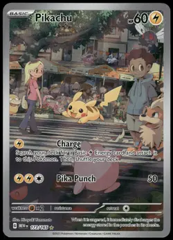 Pokemon Pikachu Illustration Rare SV: Scarlet & Violet 151 173/165 NM Holo - Image 1