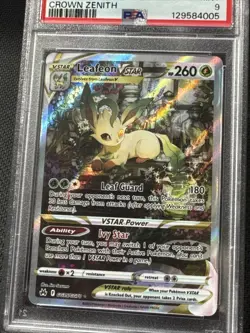 Leafeon VSTAR GG35/GG70 Holo Pokemon Crown Zenith Galarian Gallery Mint PSA 9 - Image 3