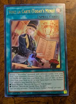Voici La Carte (Today’s Menu) WISU-EN036 Ultra Rare 1st Ed Near Mint Yu-Gi-Oh! - Image 1