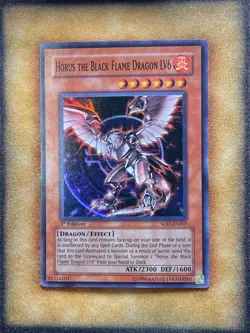 Yugioh Horus the Black Flame Dragon LV6 SOD-EN007 Super Rare 1st Ed LP - Image 1