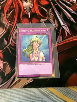 YUGIOH REMOVE BRAINWASHING PGL3-EN091 GOLD 1ST ED NM - Image 1
