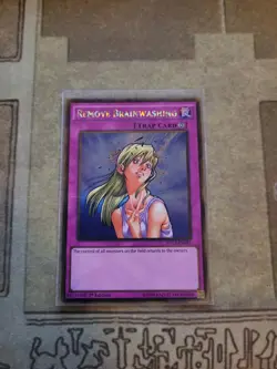 YUGIOH REMOVE BRAINWASHING PGL3-EN091 GOLD 1ST ED NM - Image 3