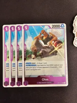 4x OP15-061 Ohm R Playset -One Piece TCG- Adventure on Kami's Island English - Image 1