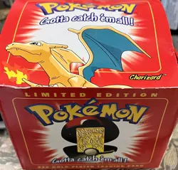 Pokemon 1999 Burger King 23K Gold Plated CHARIZARD #06 Card 2.75" x 1.75" w/ BOX - Image 5