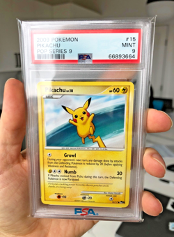 Pokemon Card Pikachu 015/017 POP Series 9 Non Holo PSA 9 MINT - Image 1