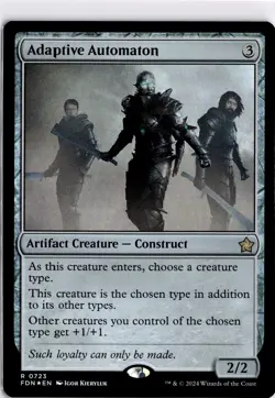 MTG Foundations FOIL Adaptive Automaton R 723 NM Pack Fresh ActualScan of Card - Image 1