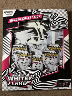 Pokemon White Flare Binder Collection English Sealed OVP PSA New Card 9-Pocket - Image 1