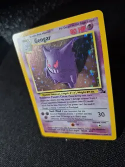Pokemon TCG Gengar Fossil Holo Card 5/62 Unlimited Rare, LP Vintage - Image 3