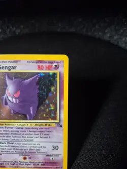 Pokemon TCG Gengar Fossil Holo Card 5/62 Unlimited Rare, LP Vintage - Image 4