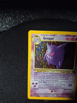 Pokemon TCG Gengar Fossil Holo Card 5/62 Unlimited Rare, LP Vintage - Image 5