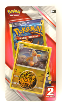 Pokemon 2019 - Sun And Moon Blister - (2) 3 Card Mini Booster Pack Coin - Image 1